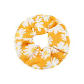 Scrunchie- Daisy Flowers 'geel'