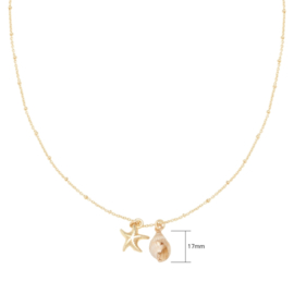 Ketting- Beach 'goud'