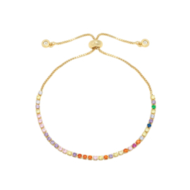 Armband- Rainbow 'goud'