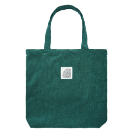 Tote Bag- Corduroy 'groen'