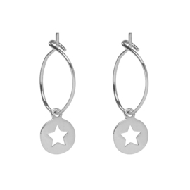 Oorbellen- Twinkle Star 'zilver'