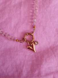 Ketting- Pink Christmas 'goud'