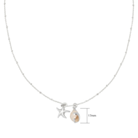 Ketting- Beach 'zilver'