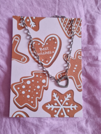 Ketting- Lovely Chirstmas 'zilver'