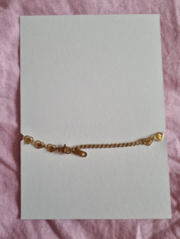 Armband- Chirstmas Heart 'goud'