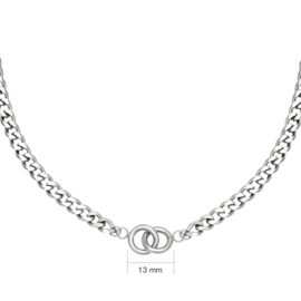 Ketting- Intertwined 'zilver'
