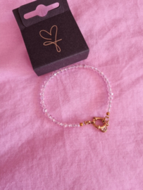 Armband- Pink Christmas 'goud'