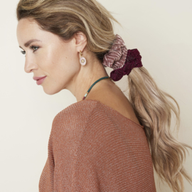 Scrunchie- Glitter 'roze'