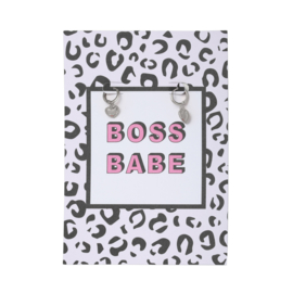 Sieradenkaart- Boss Babe 'zilver'