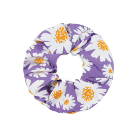 Scrunchie- Daisy Flowers 'paars'