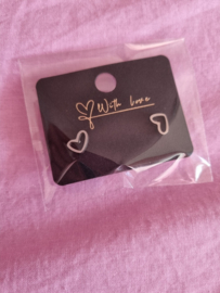Oorbellen- Chirstmas Heart 'zilver'