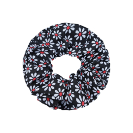 Scrunchie- Flora Colors 'zwart'