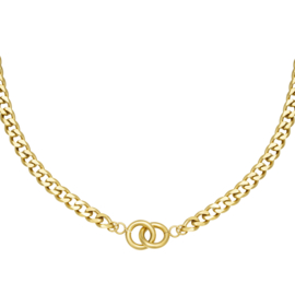 Ketting- Intertwined 'goud'