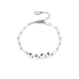 Armband- Hope 'zilver'