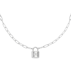 Ketting- Lock 'zilver'