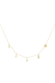 Ketting- Lover world 'goud'