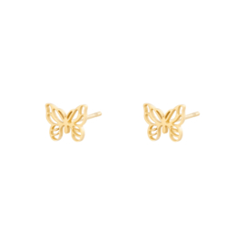 Oorbellen- Little Butterfly 'goud'