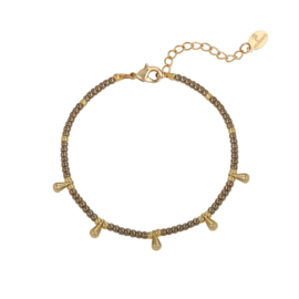 Armband- Drops 'vintage goud'