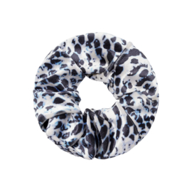 Scrunchie- Velvet Snake 'blauw'