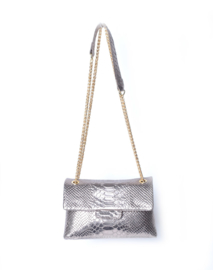 Tas- Snake Metallic 'brons' (echt leer)