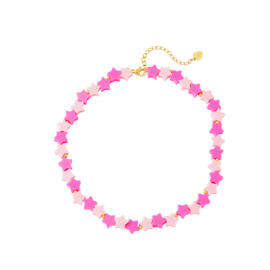 Ketting- Sterrennacht 'fuchsia'- kids