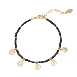 Armband- Coins 'zwart'