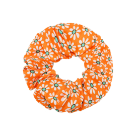Scrunchie- Flora Colors 'oranje'