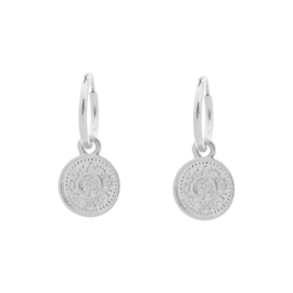 Oorbellen- Lucky Coin 'zilver'