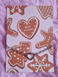 Armband- Lovely Christmas 'zilver'