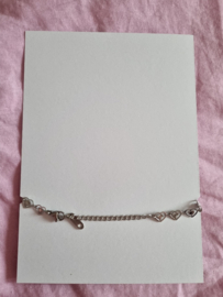 Armband- Chirstmas Heart 'zilver'