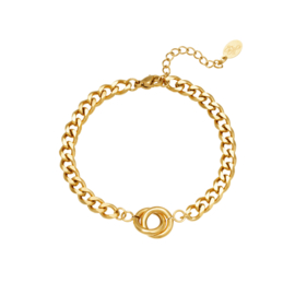 Armband- Intertwined 'goud'