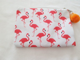 Make-up tasje- Flamingo