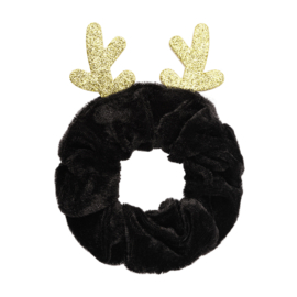 Scrunchie- Kerst 'zwart'