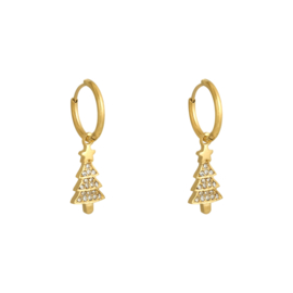 Oorbellen- Happy Tree 'goud'