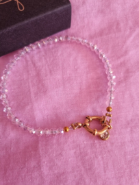 Armband- Pink Christmas 'goud'