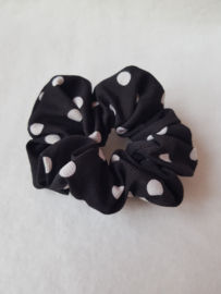 Scrunchie- Dots 'zwart'