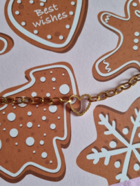 Armband- Lovely Christmas 'goud'