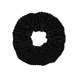 Scrunchie- Crushed Velvet 'zwart'