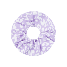Scrunchie- Pastel Pattern 'paars'