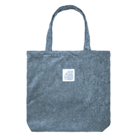 Tote Bag- Corduroy 'blauwgrijs'