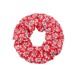 Scrunchie- Flora Colors 'rood'