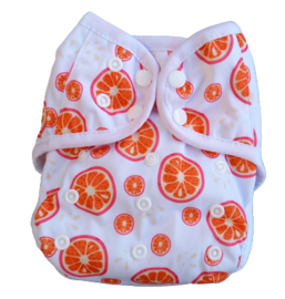 Fluffy Nature cover Onesize (snaps) (3,5-15kg) - Orange