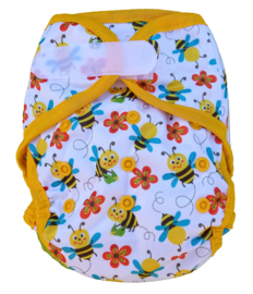 Fluffy Nature Onesize overbroekje (klittenband) (3,5-15kg) - Bees