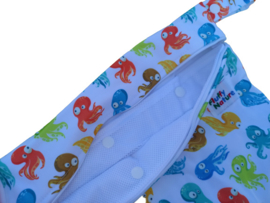 Fluffy Nature Wetbag met Wasnet - Colorful Octopus