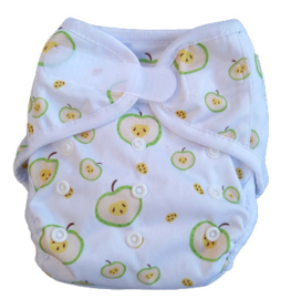 Fluffy Nature Überhose Klett Onesize (3,5-15kg) - Apple