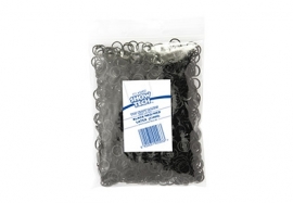Show Tech Medium (8mm) latex Top Knot elastiekjes voor honden (1000 stuks) zwart