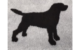 dutch Hero's Vet Bed Labrador (zwart), anti-slip