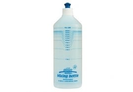 Mengfles 0,5 liter of 1 liter met maataanduiding (ShowTech)