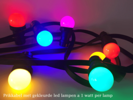 Led lampen kleur mix - 5 stuks