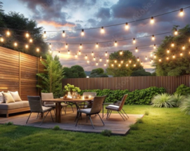 Standaard prikkabel compleet met led lampen